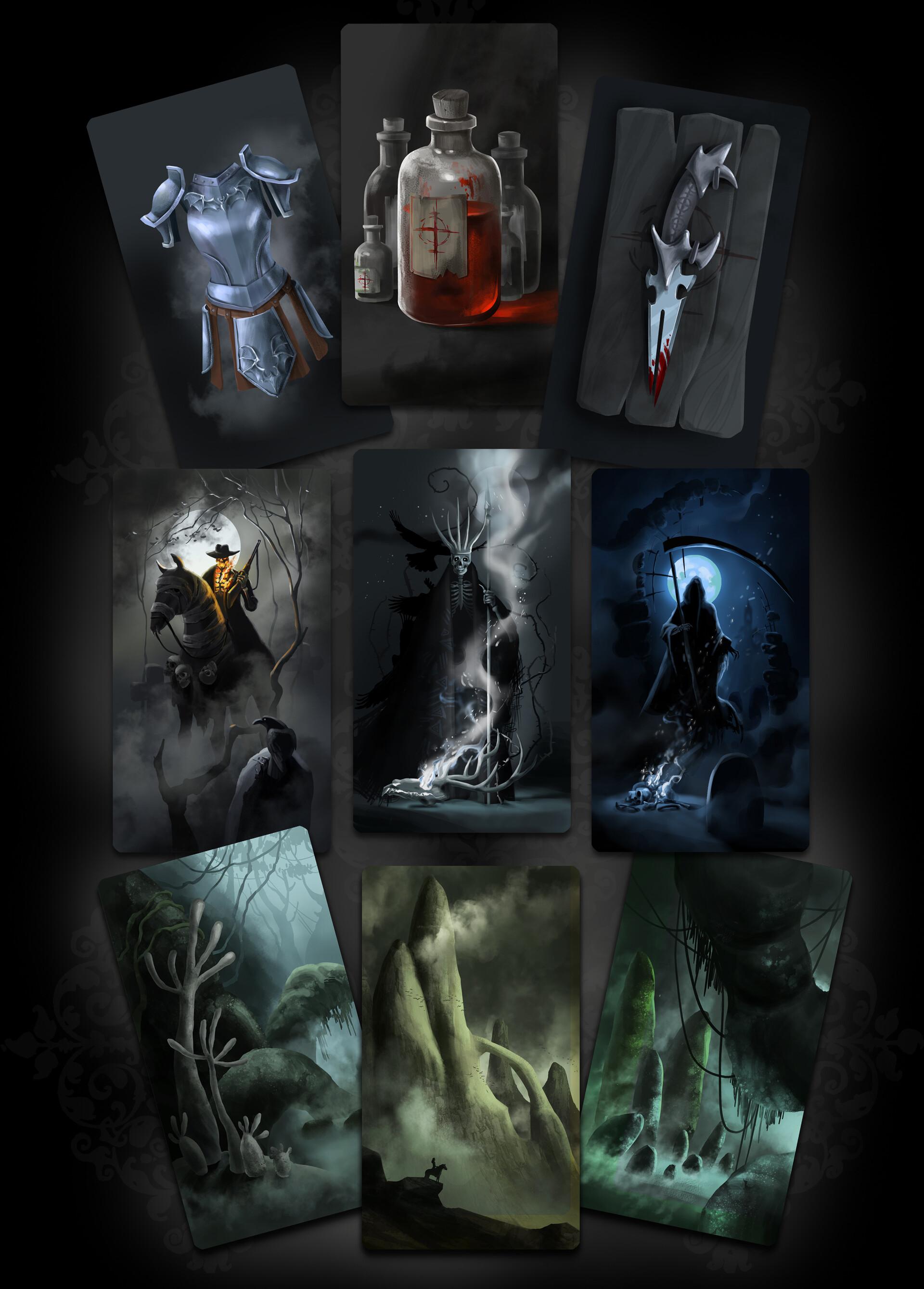 Card Art Designed for Board Game Systems
